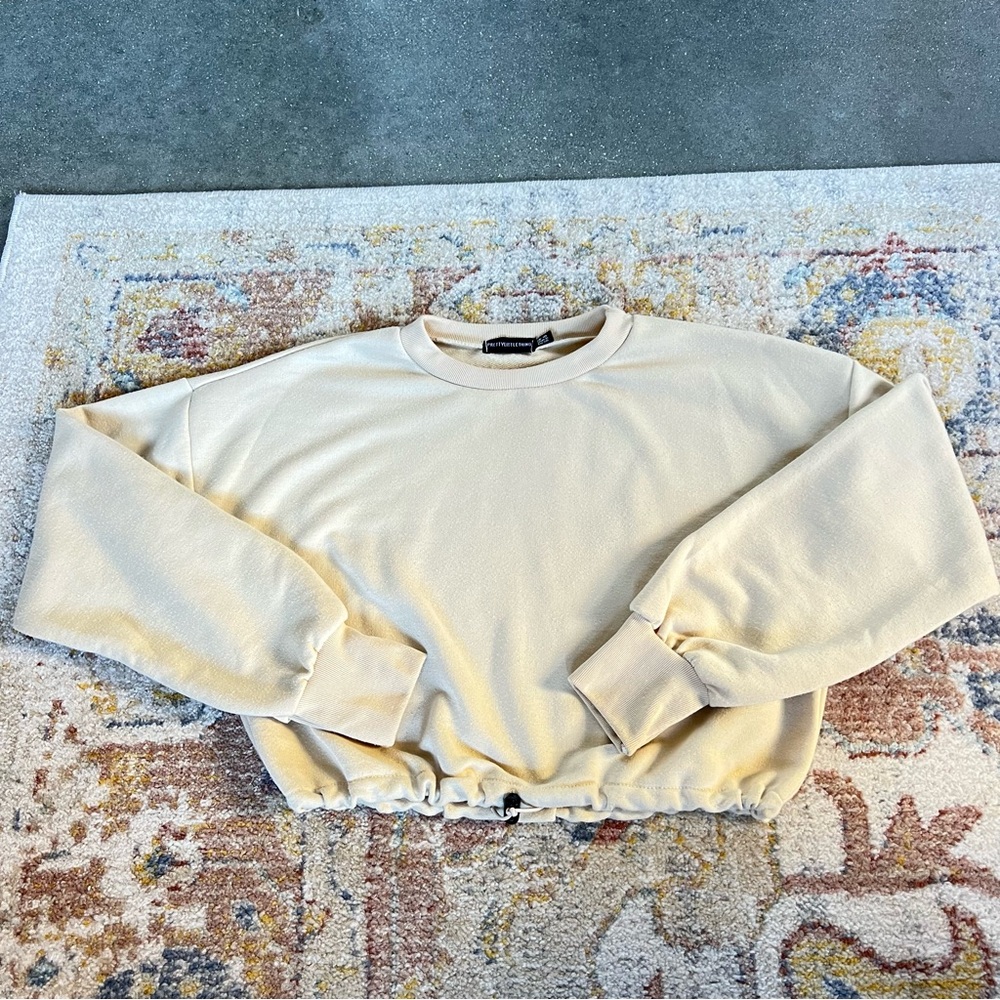 PLT nude long sleeve/crew